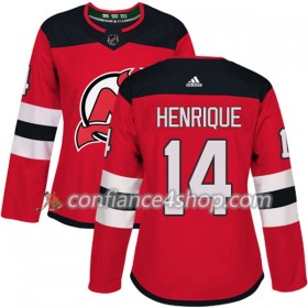 Adidas Maillot de Hockey New Jersey Devils Adam Henrique 14 2017-2018 Rouge Authentic - Femme